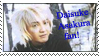 A stamp featuring musician Daisuke Asakura that reads 'Daisuke Asakura Fan!