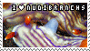 An animated stamp which cycles through several photographs of nudibranchs, which reads 'I heart nudibranchs'