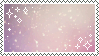 A stamp featuring an animation of pixelated stars on a soft pink background