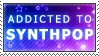 A stamp that reads 'Addicted to Synthpop'